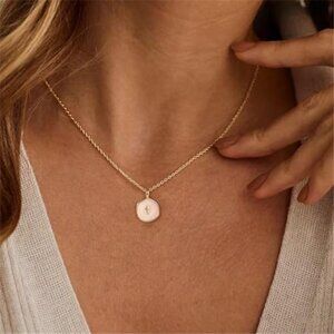 Cross Necklace for Women Dainty 14K Gold Plated Cross Necklace, Simple Cute